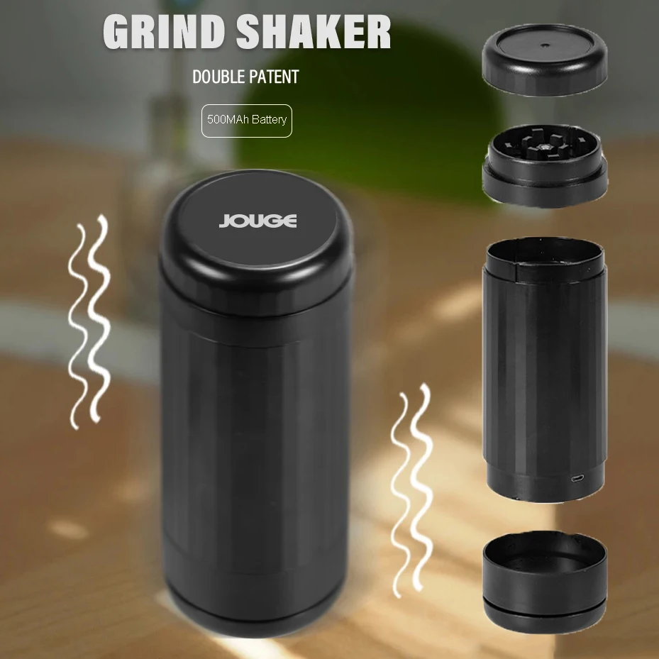 2 in 1 Electric Tobacco Filling Grinder High Power 500mAh USB Rechargeable Grass Automatic Shaker Filler Smoking Accessories