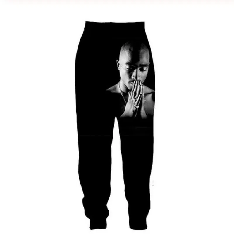 

New Men/Women tupac 2pac 3D Printed Casual Pants Fashion Streetwear Men Loose Sporting Long Trousers K027