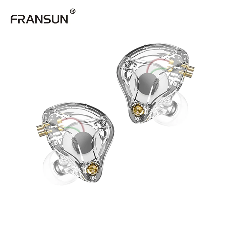 Fransun FR50 1DD Earphones, Hi-Fi, Deep Bass, Sports Monitoring, Music Noise Cancellation, 2-Pin Detachable Cable Earphones
