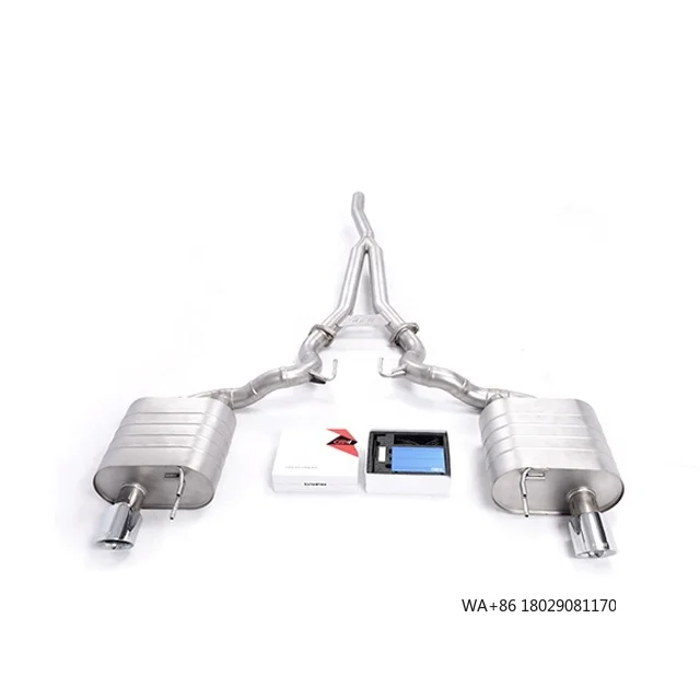

China Manufacturer Hot Sale Valve Exhaust Muffler System With Forged Carbon Fiber Tips for 2.3T