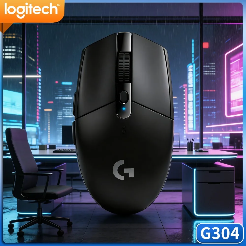 Logitech G304 LIGHTSPEED Wireless Gaming Mouse Matte Non‑Slip Shell Stable Link For FPS MOBA Gamer Dorm Home‑Office