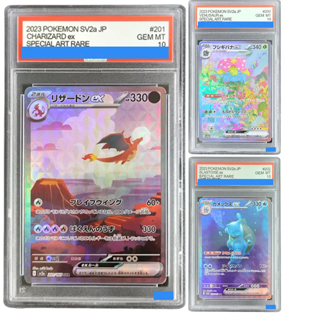 

Покемон японские Sv2A 151с своими руками # 201 202 200 Charizard Blastoise Venusaur Ex Authentication Grading 10 Коллекционная карта ﻿