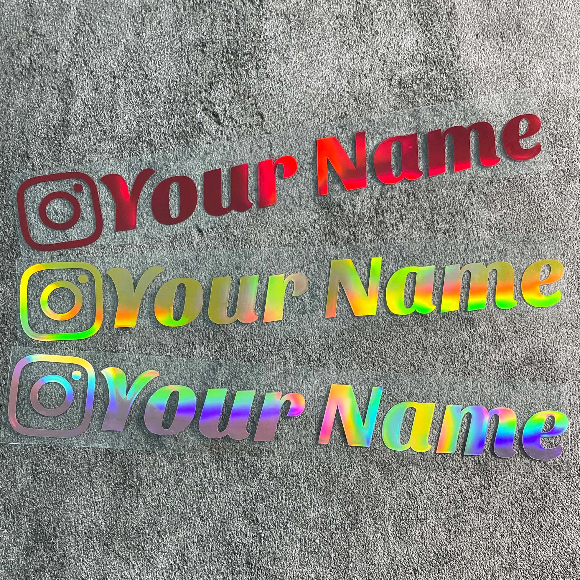 1PC Custom Car Sticker Instagram Cute Fonts Waterproof DIY Vehicle Window Motorcycle Bicycle Scooter Helmet Durable Vinyl Decals image 5
