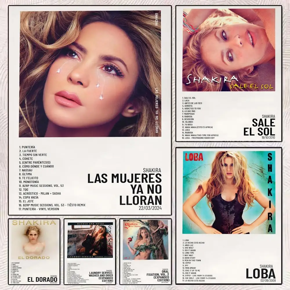 

Постер с обложкой альбома певицы S-Shakira, декоративные наклейки для стен, фото-принт для украшения дома, гостиной, прихожей