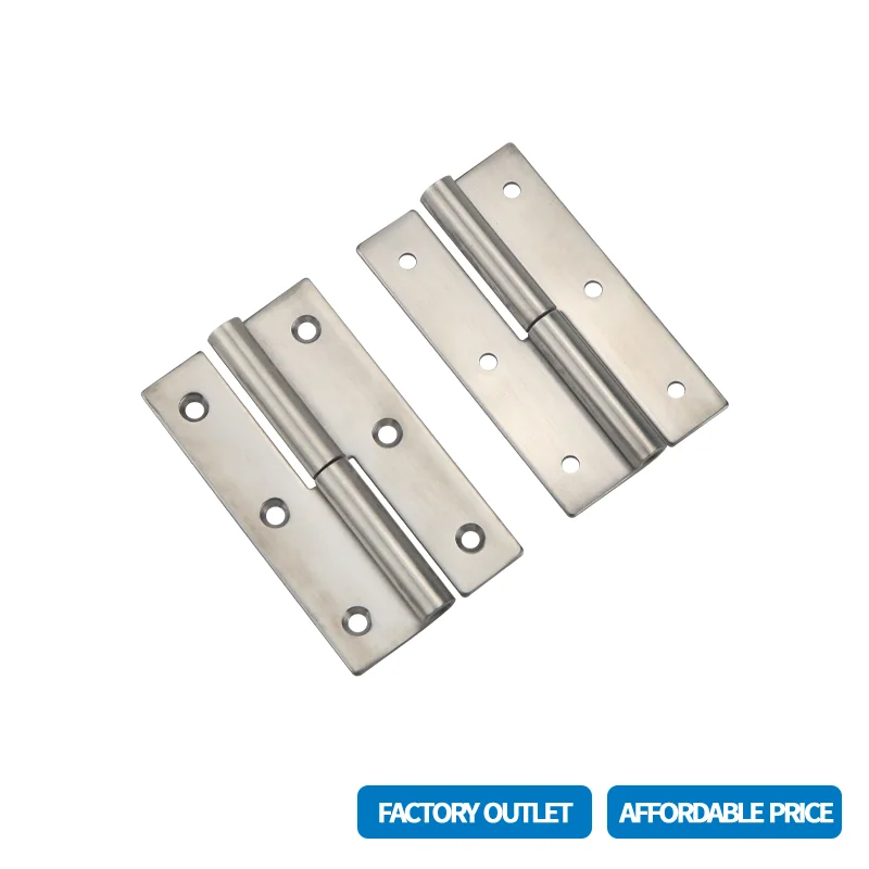 (6 Pieces) Detachable And Foldable Butterfly Hinge 304 Stainless Steel Industrial Machinery Cabinet Door Hinge