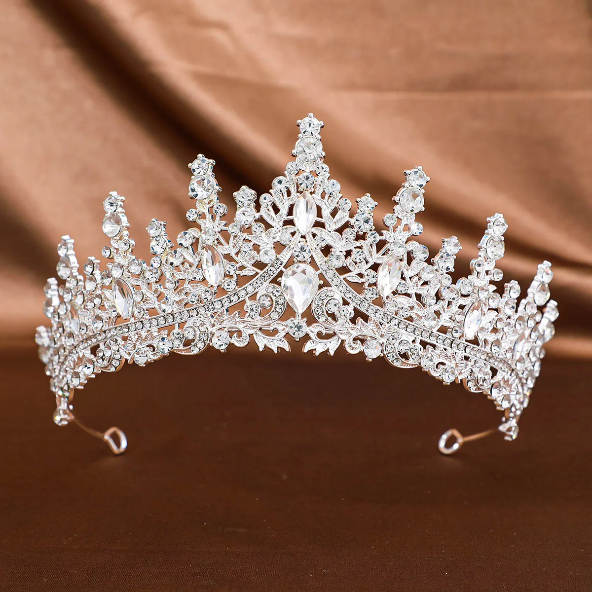 Baroque Crystal Tiaras And Crowns Headband Rhinestone Prom Diadem Crown Bridal Wedding Hair Accessories Jewelry Crown Tiara Gift image 2
