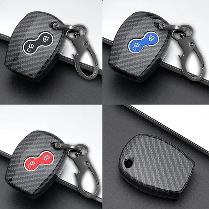 Carbon ABS Car Key Case Cover Fob for Renault Clio Logan Sandero Megane Modus Espace Kangoo Twingo Scenic Remote Key Protector