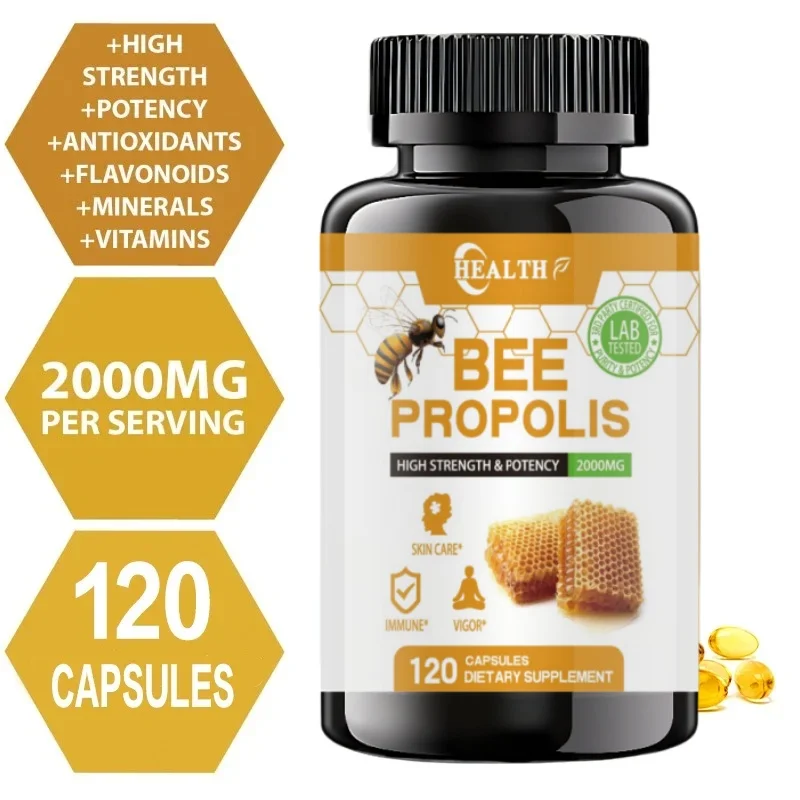 Propolis Capsules Boost Energy Immune Digestion Absorption Skin