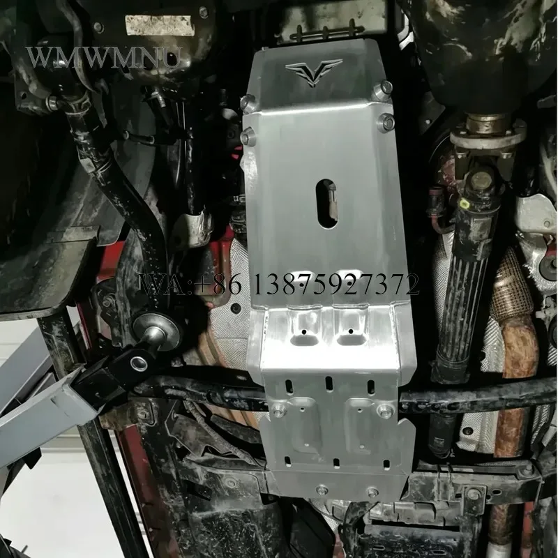 Wmwmnu Premium 8mm Aluminum Magnesium Engine Sump Guard Transmission Gearbox Skid Plate Chassis Armor for JL JT