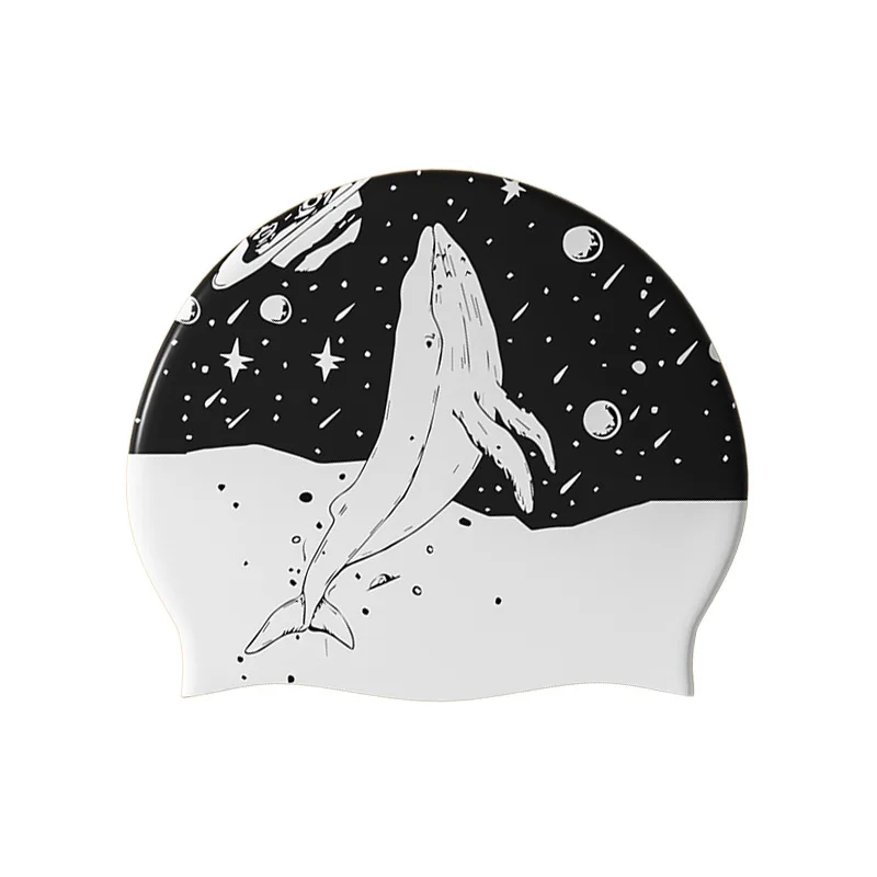 Silicone Swimming Cap for Women With Long Hair, Waterproof, And A Professional Swimming Cap, Fashionable and Oversized Head