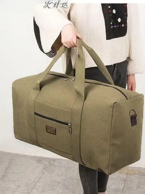 

Большая парусиновая дорожная сумка Capaci, ручная сумка для деловых поездок для мужчин и женщин, сумка для переезда на большие и обычные расстояния