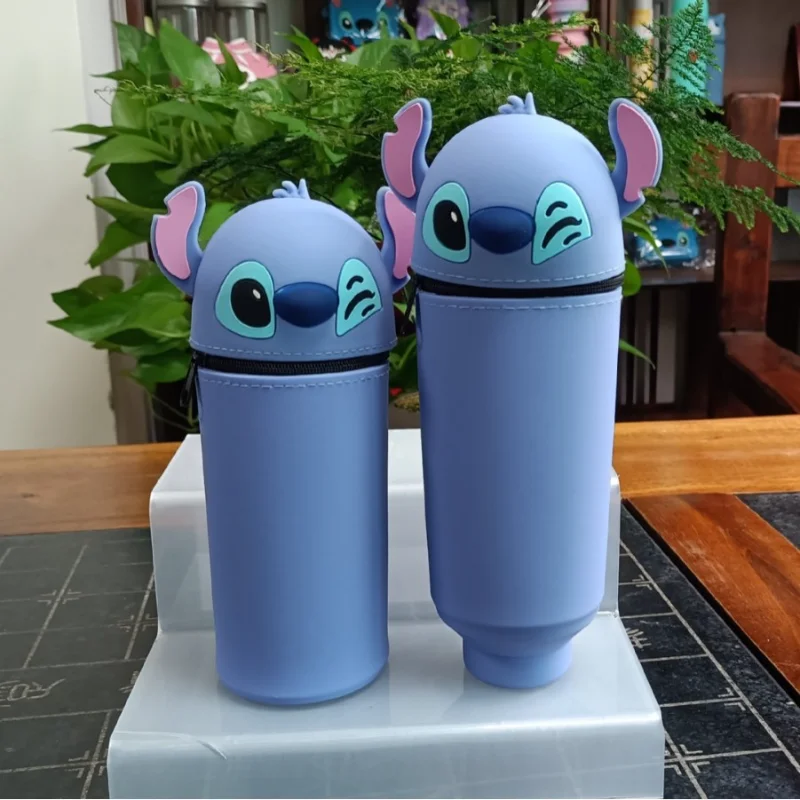 

New Disney Cute Telescoping Pencil Case Cartoon Foldable Pen Holder Student Stationery Storage Bag Children Gifts Hot