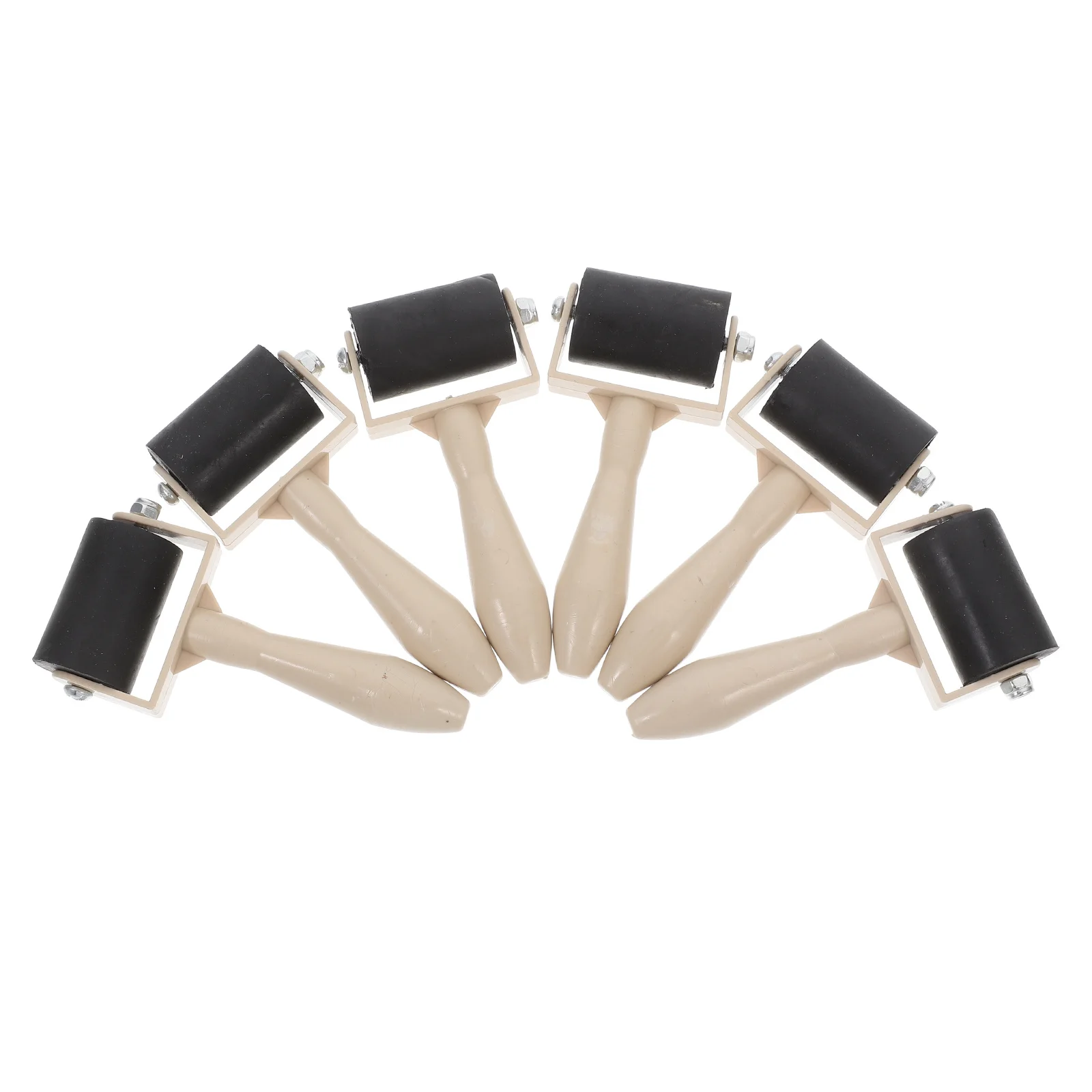 6Pcs Plastic Printmaking Roller Set Ideal for Ink Application on Metal Plates Smooth Rolling Action Lightweight and