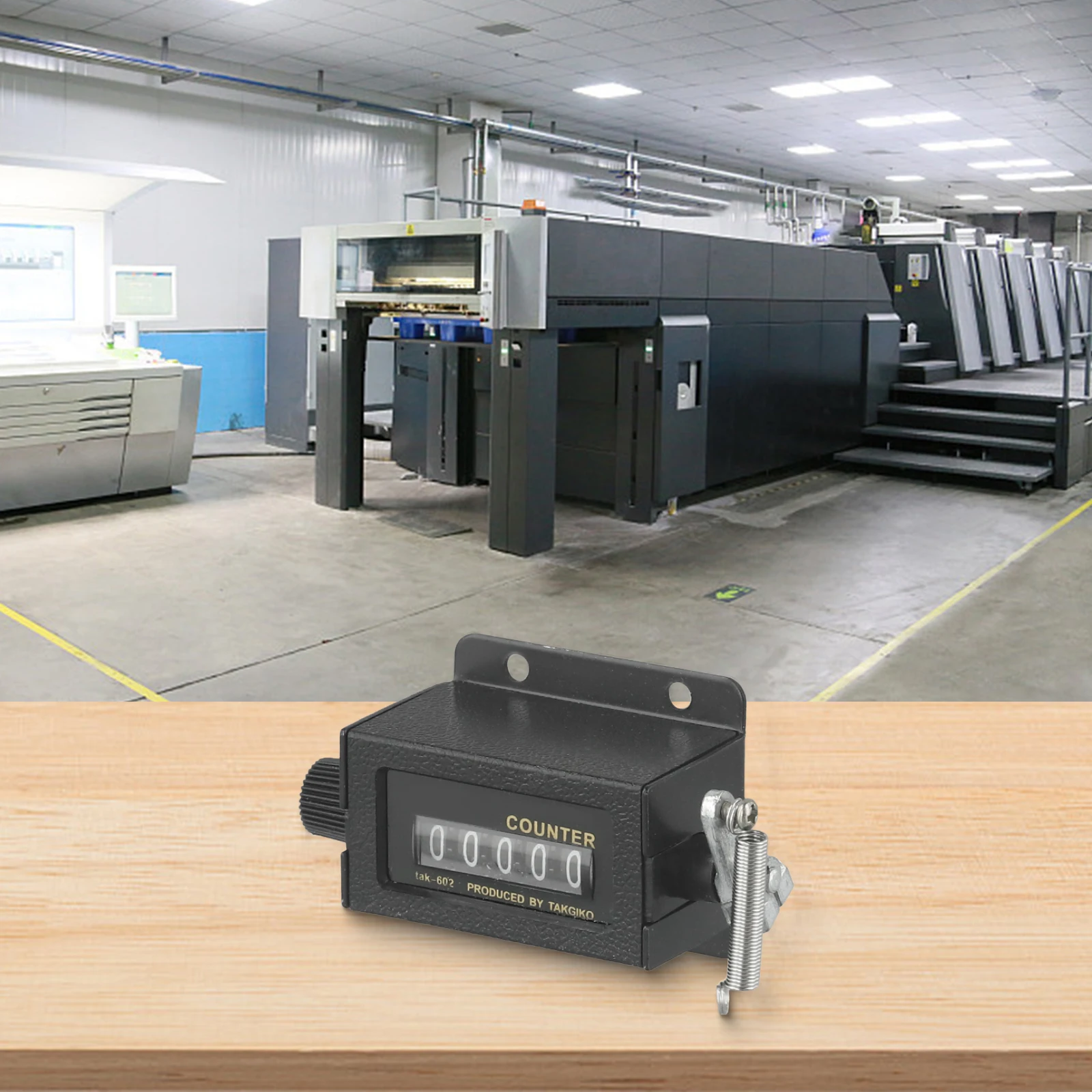 

Counting Machine 5 Digit Counter Counting Process ABS Material Accurate Counting Digital Display 5 Digit Mechanical Counter