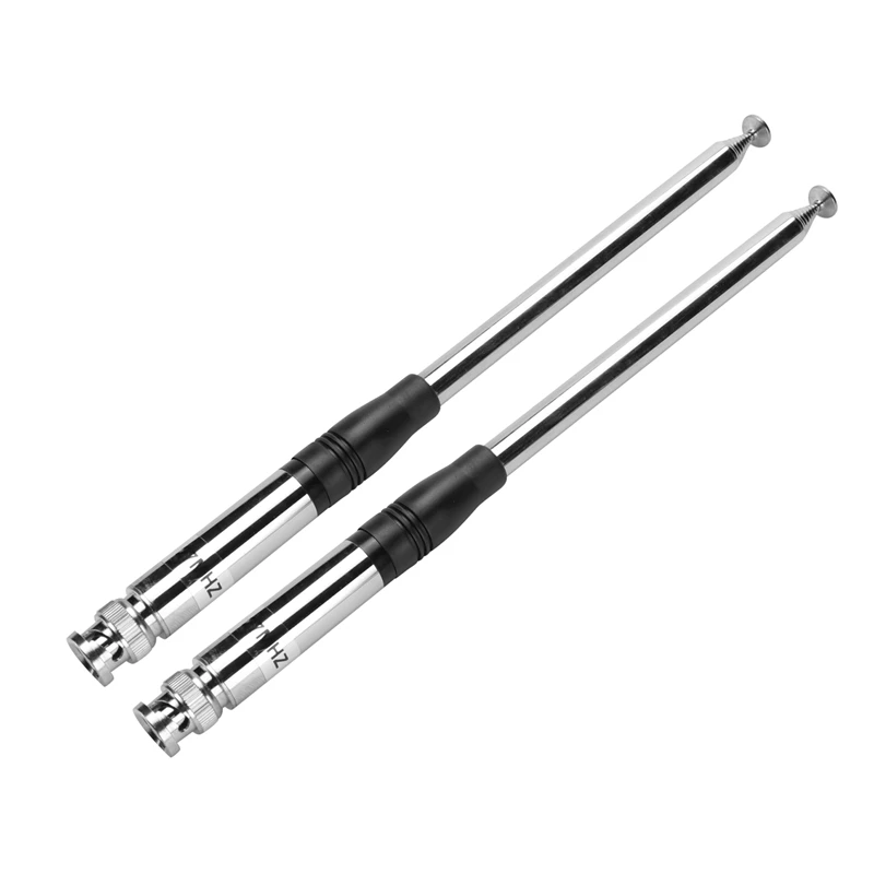 

2X 27Mhz Antenna 9-Inch To 51-Inch Telescopic/Rod HT Antennas For CB Handheld/Portable Radio With BNC Connector