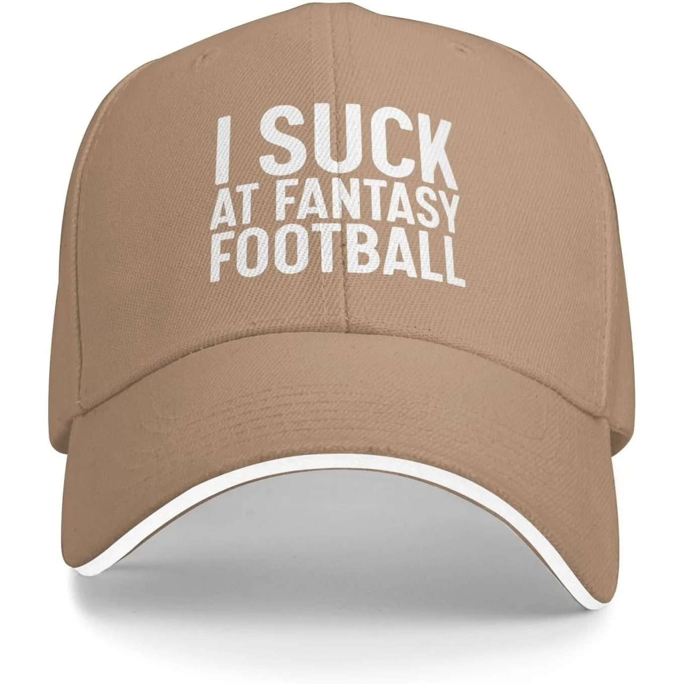 I Suck at Fantasy Football Baseball Cap Funny Adult Casual Polyester Adjustable Hat