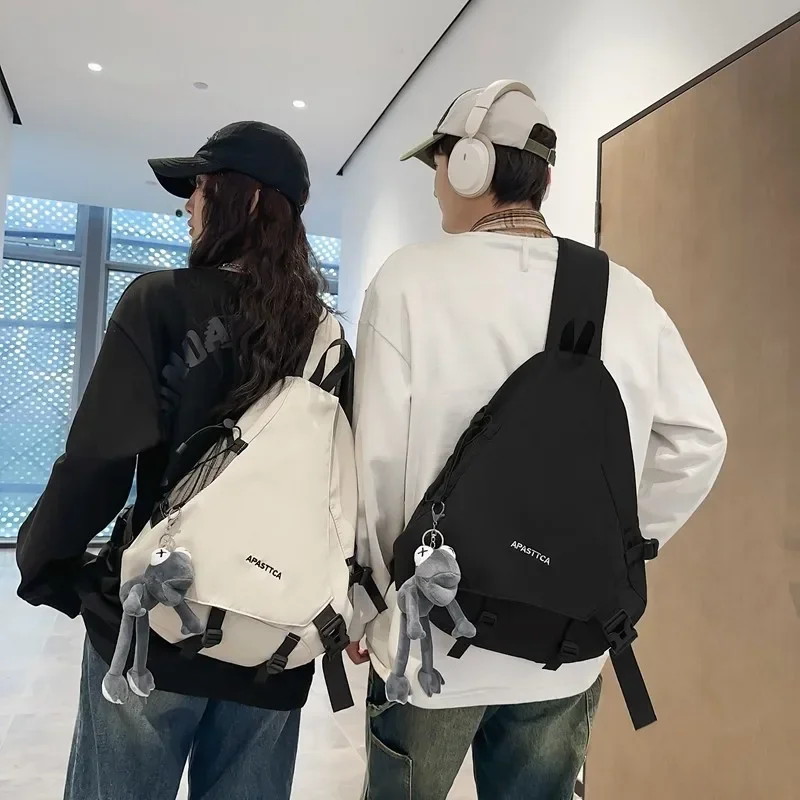 Large Capacity  2024 New Chest Bag Men\'s Crossbody Bag Multi Functional Casual One Shoulder Backpack Couple Style Bolsa