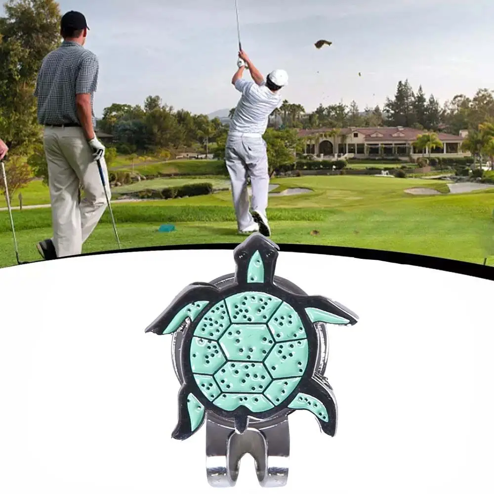 Magnetische Kappe Clip Zubehör Für Golfer Schildkröte Golf Hut Clip Golf Putting Ausrichtung Golf Ball Marker Ball Position Mark