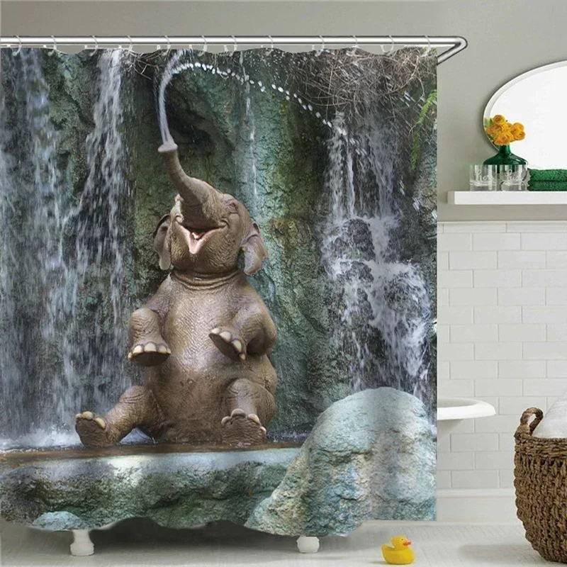 Funny Retro Vintage Car Shower Curtains Waterproof Bathroom Curtain Cool Old Newspaper Bath Curtain High Quality Shower Curtain