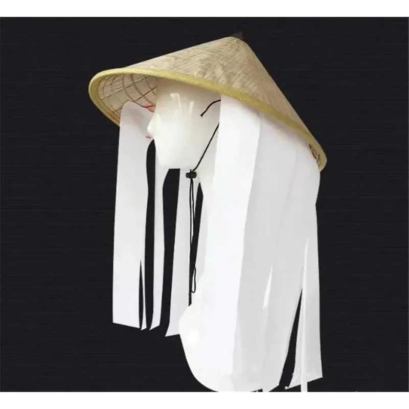 

♥Halloween Cosplay Costume Japan 111 Organization Coolie Straw Hats Cone Bamboo Sun Hat WearNew 2026 Topspeed Cos