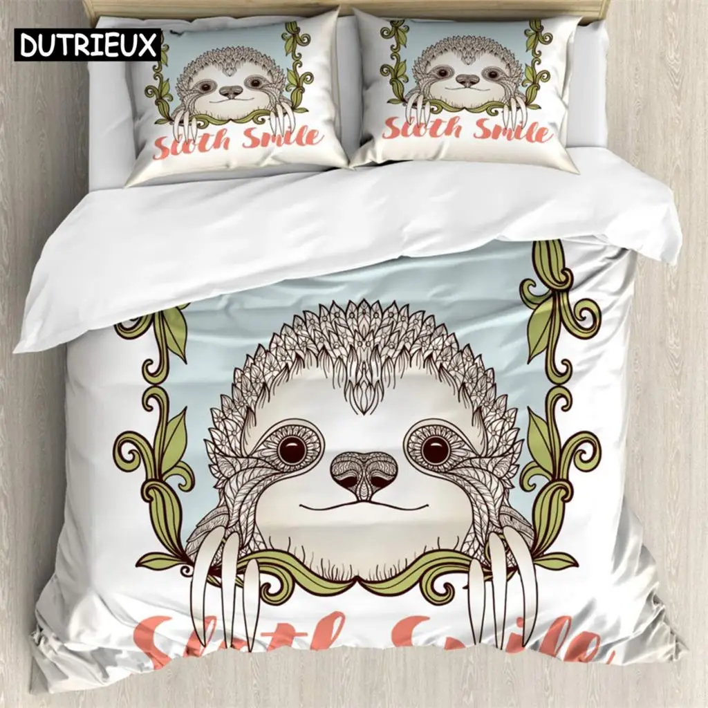 

Little monkey swinging 3Pcs Bedding Sets 3D Digital Printing Custom Quilt Duvet Cover Set Home Queen King Quilt Pillowcase