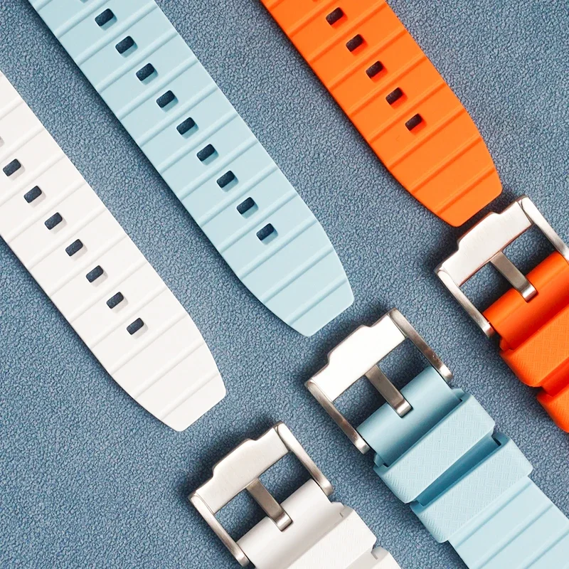 Silicone Watch Strap Suitable Tisso PRX40 Super Gamer Liquid Silicone Bnde T137.407/410 8mm Waterproof Braided Texture Strap