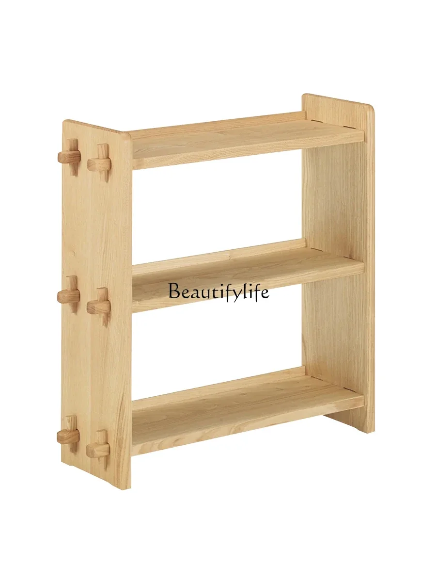 

Nordic solid wood edge multi-layer storage rack multi-functional ancient frame