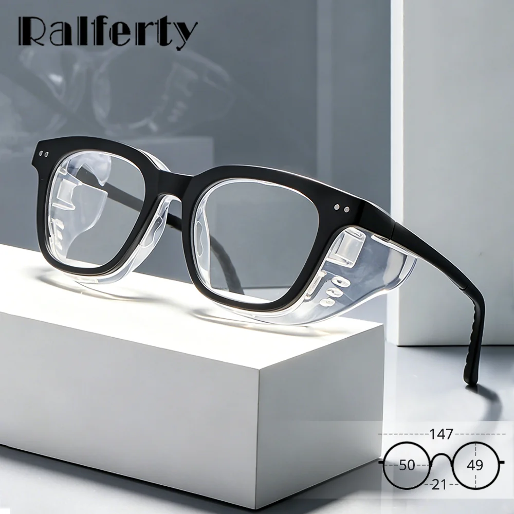 Unisex Moisture Chamber Glasses Dry Eye Goggles Anti Blue Light Computer Large Frame TR90 Soft Silicone Seal Wind Dust Proof