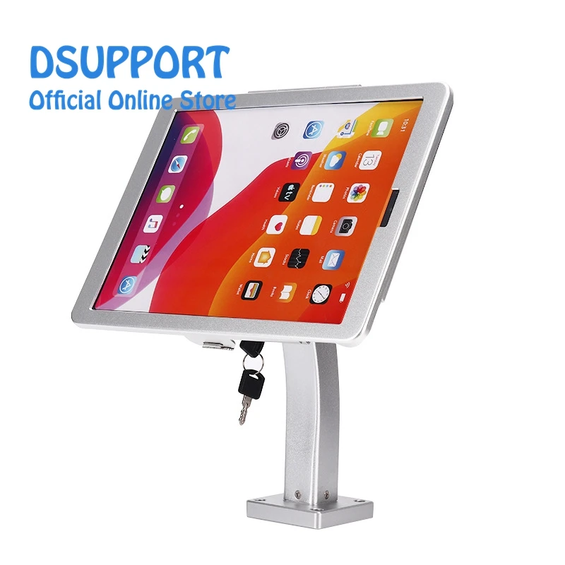 Fit for Ipad pro 12.9 Aluminum Alloy Tablet PC desk stand and wall mount Anti Theft design Display Stand With Security Lock