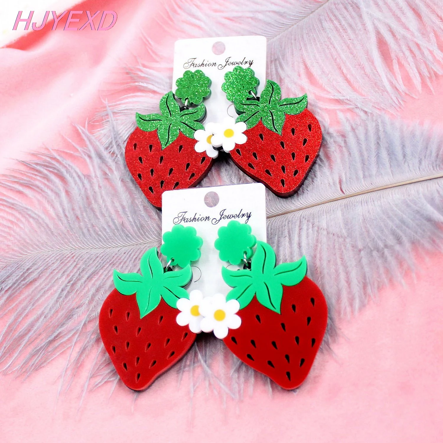 Fruit Earrings Red Strawberry Watermelon Dangle Earring Banana Cherry Pineapple Acrylic Earrings