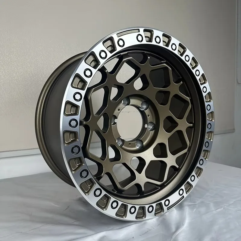 【2026】16 17 18 Inch Sport Style Offroad Alloy Wheel Rim 5x114.3 6x135 6x139.7 PCD Matte Black Bronze Modified Hub For Jeep Ford