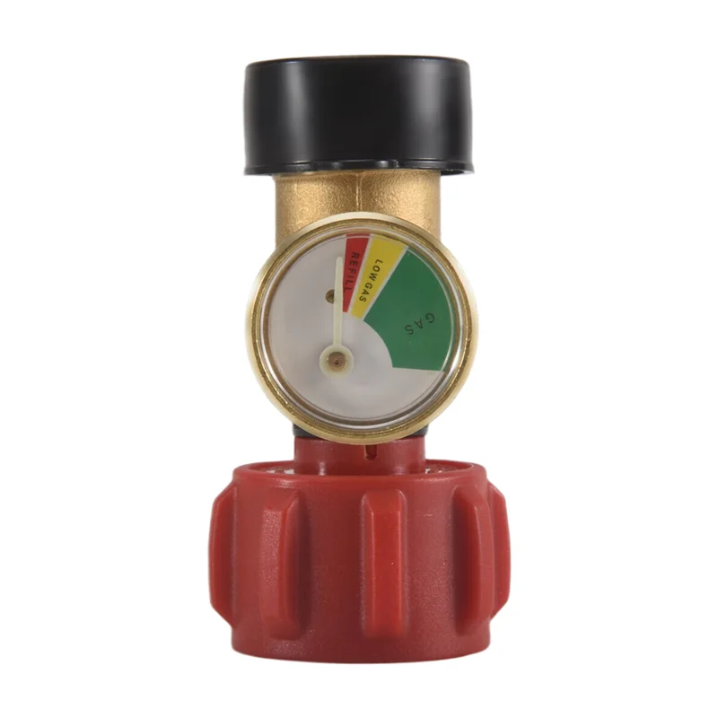

A19Q-Propane Gauge Gas Pressure Meter Level Indicator Leak Gas Pressure Meter Universal For Gas Grill, Lantern, Heater