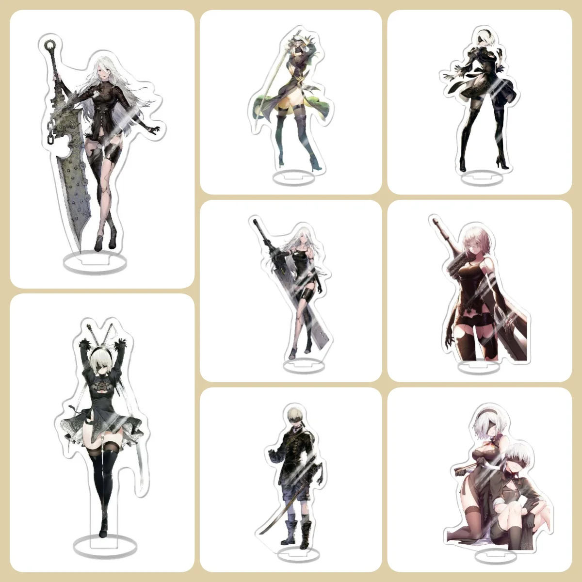 15CM NieR:Automata Game Acrylic Stand Model Toys Anime Girl 2B Figure Decoration Games Action Figure Collectible Toys for Gifts