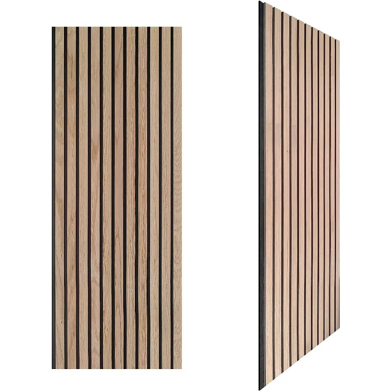 Slat PET Acoustic Panel Wooden PET Acoustic Board Decoration Acoustic Wall Panels for  Ceiling