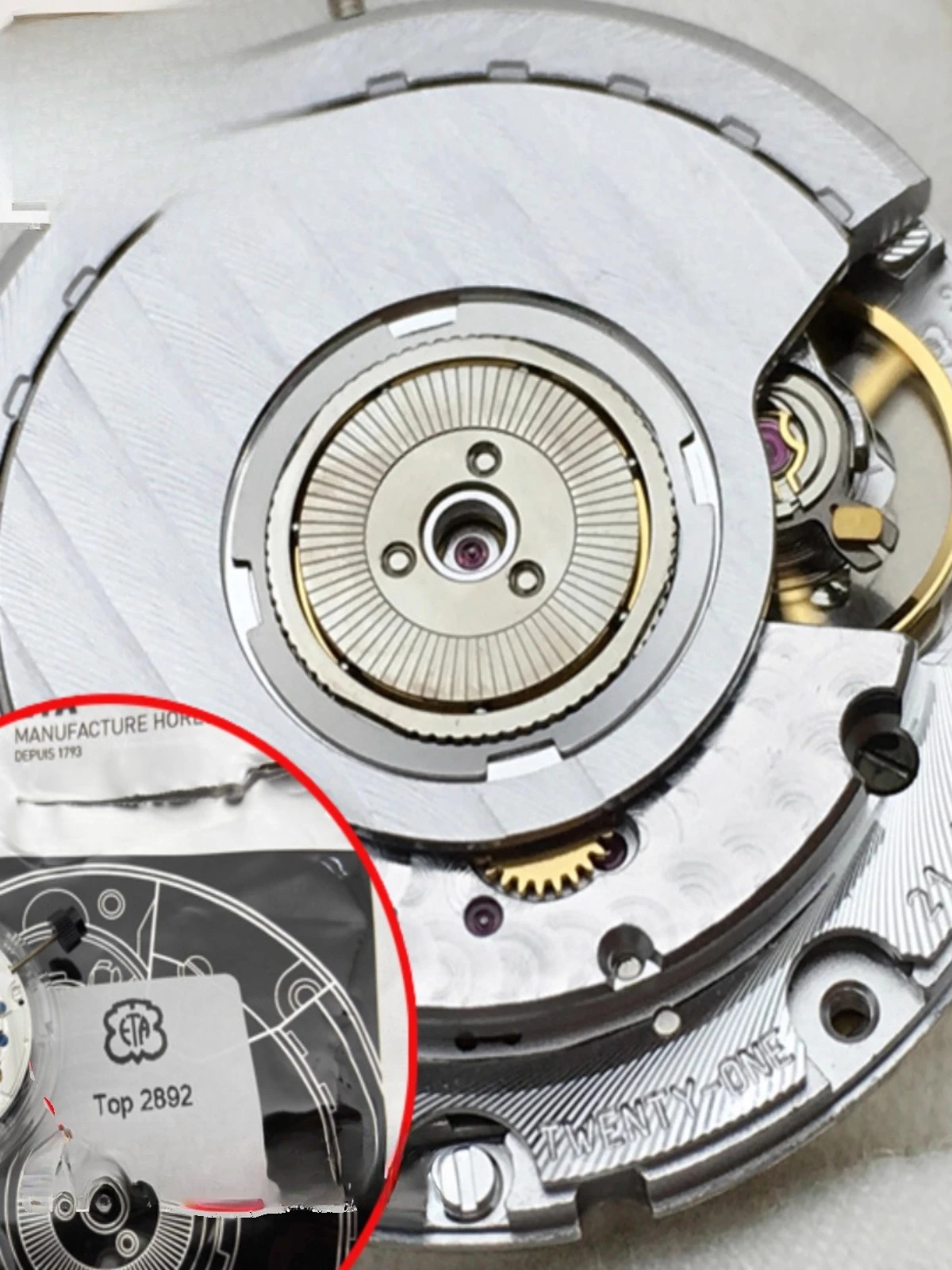 Montar accesorios de reloj personalizados, movimiento ETA2892a2 para hombre, nuevo certificado de observación V8 original suiza