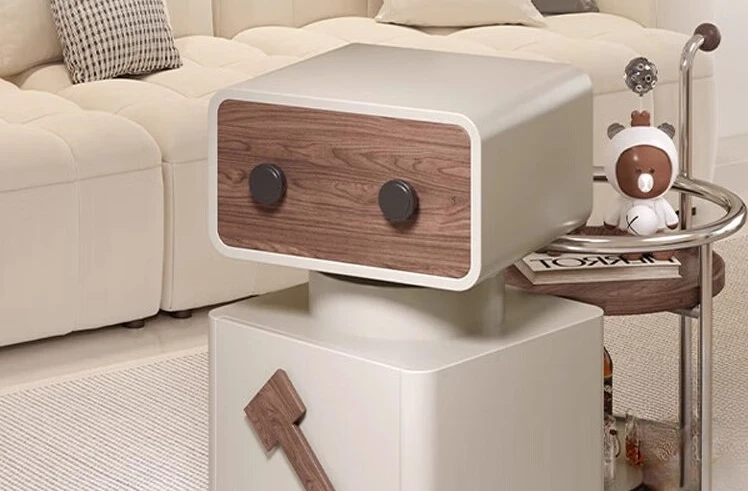 

Small apartment creative cart living room sofa side cabinet
