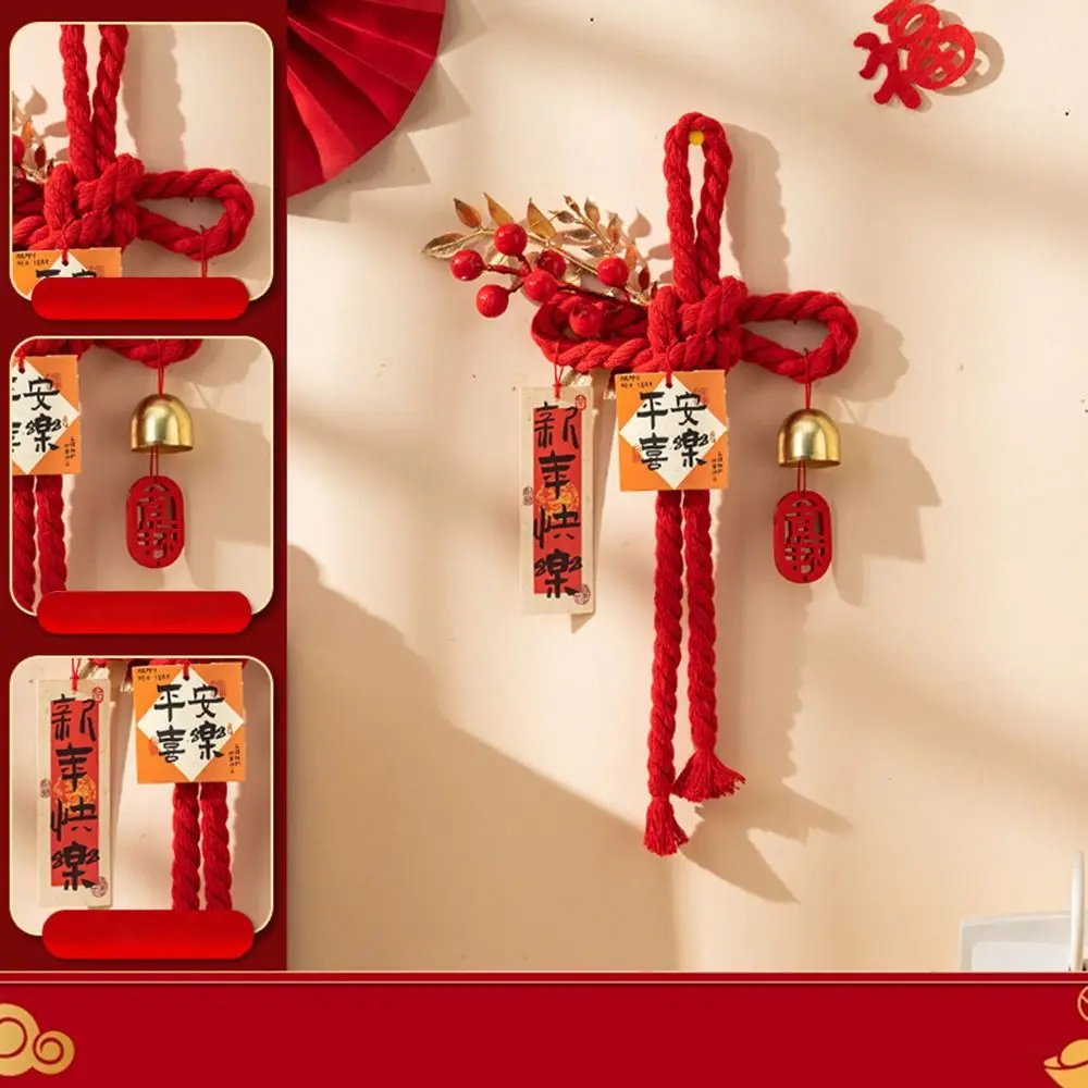 

New 2026 New Year Pendant Red Lucky Spring Festival Decor Year of the Horse Entrance Door Decor Festive Atmosphere