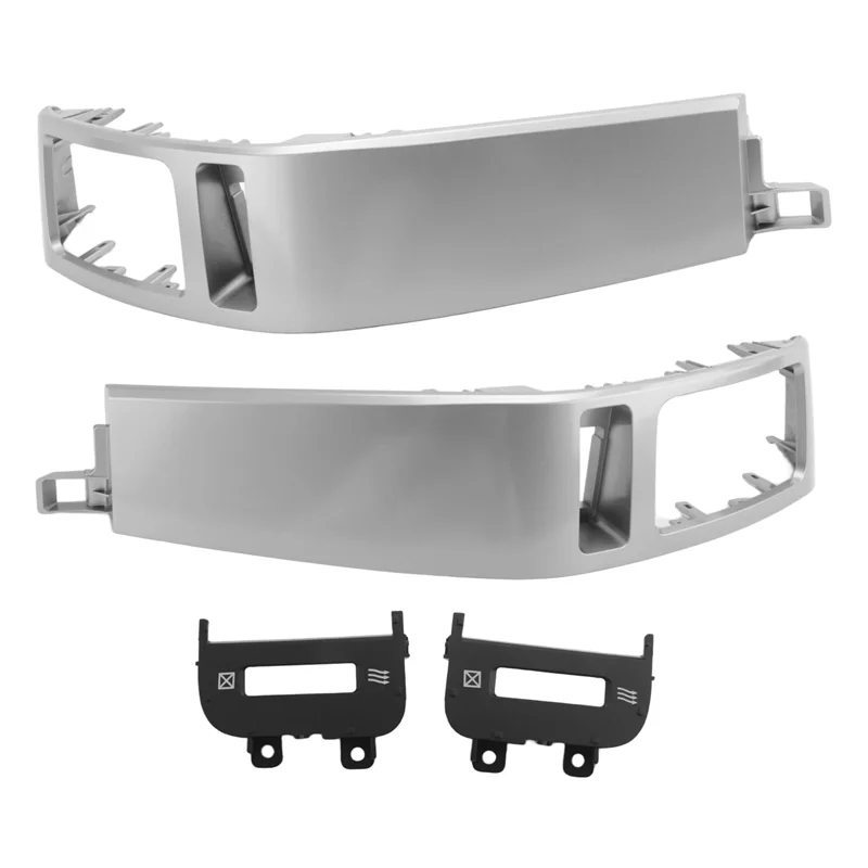 

2Pcs Car Air Conditioner Outlet Frame A/C Vents Plate Panel For Toyota Land Cruiser Prado 120 Lexus GX470 2003-2009