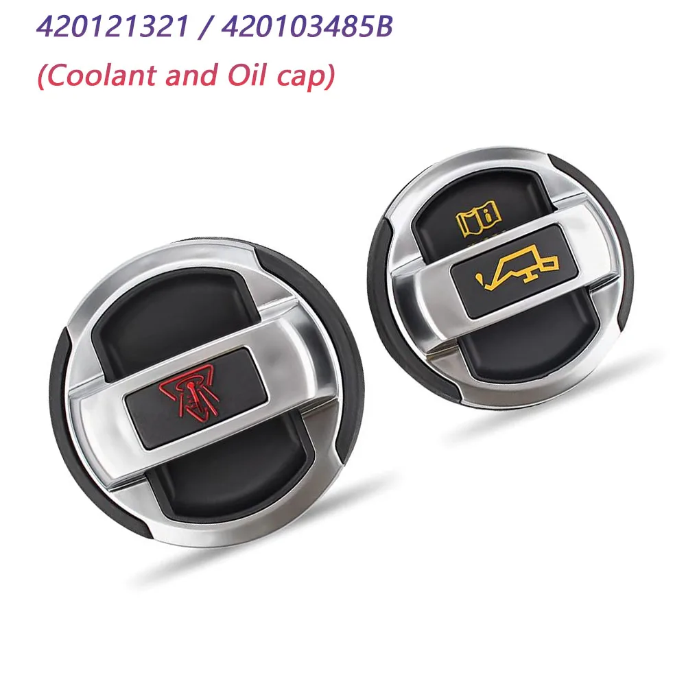 2 Pcs For VW Scirocco Passat Golf R Tigan For SKODA Coolant Or Oil Expansion Tank Cap For Audi R8 Oil Cap 420121321 420103485B