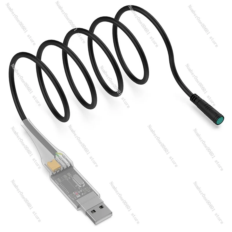 Bafang kabel Program USB mesin listrik Mid-mount kabel pemrograman Bafang UART protokol potongan dimodifikasi