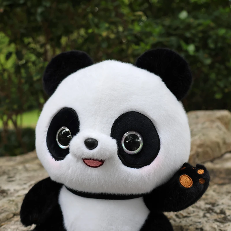 Panda de la vida Real de 25CM de alto, juguete de peluche Extra Suave, Panda gigante, juguetes de animales de peluche, muñecas, regalos para niños y adultos