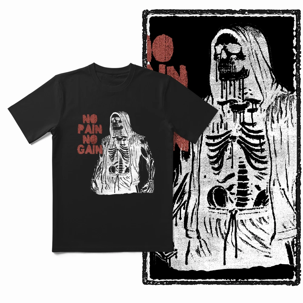 Coolmind YG Body building gym Cotton Exclusive Graphic Men T shirt for men cotton Big Size Cool BLACK men's novelty tee shirt image 2