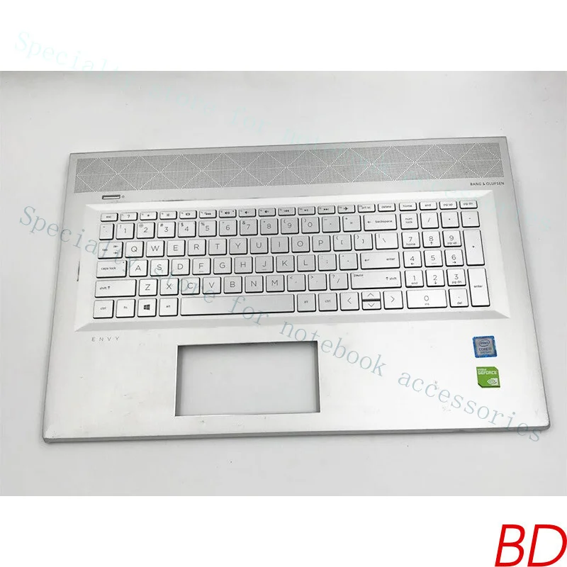 A+ For HP ENVY 17 17-BW TPN-W137 Palmrest With Keyboard C Shell Silver L20714-001