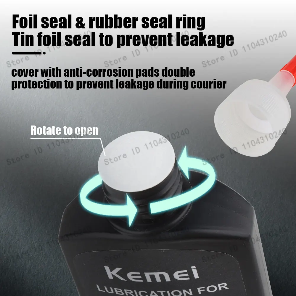 Kemei lubrifiant tondeuse à cheveux coupe réparation huile prévenir la rouille entretien lubrifiant tondeuse électrique rasoir pour pince à cheveux