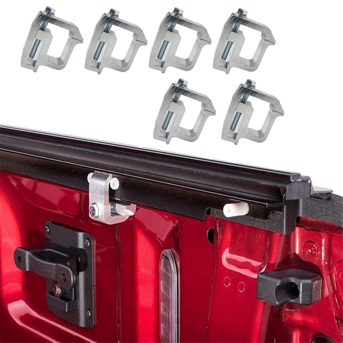 مشابك تثبيت غطاء الشاحنة، مشابك شل التخييم شديدة التحمل لسيارة تشيفي سيلفرادو سييرا 1500/2500/3500، لسيارة دودج سيلفر