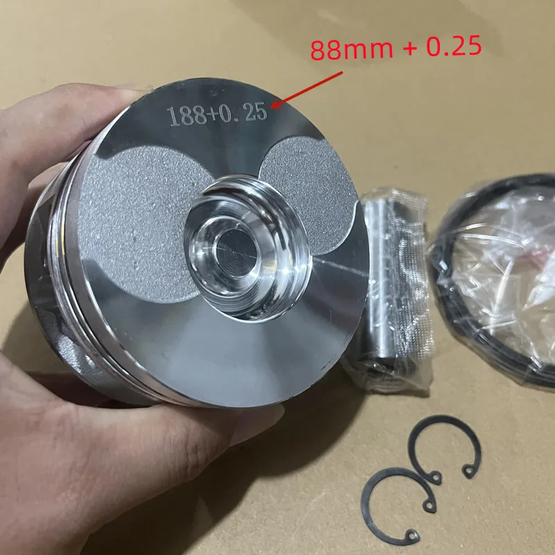 1SET 188 kit anello elastico perno anello pistone per 188F + 0.25 / 188F + 0.50 parti Micro motozappa motore diesel cinese