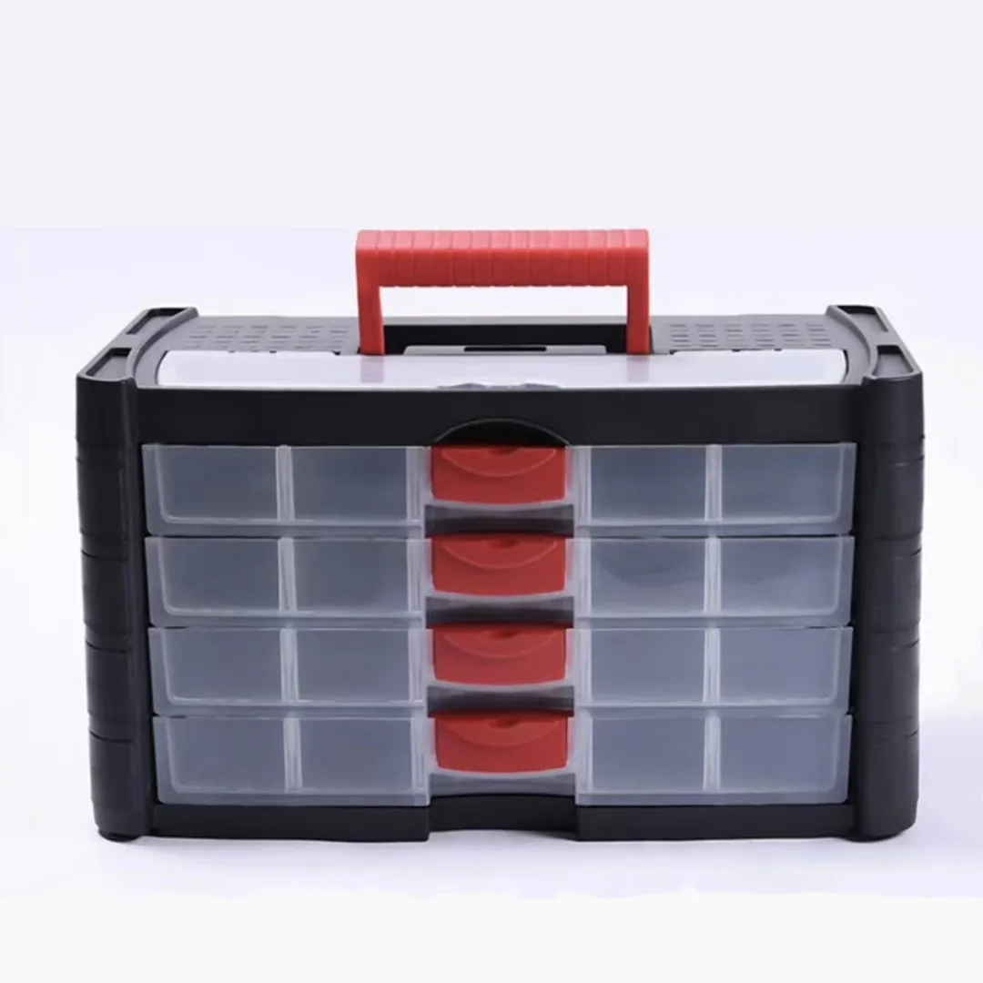 

3/4 Layer Parts Box Toolbox Multi-grid Drawer Storage Parts Screw Organizer Box Hardware Accessories Tool Box Storage Case