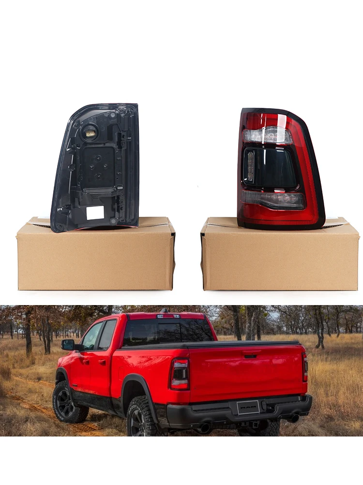Für Dodge RAM 1500 2019 2020 2021 Auto-Rückleuchtenabdeckung, Bremslicht, Blinker, Rückfahrscheinwerfer 55112993AC 55112992AC