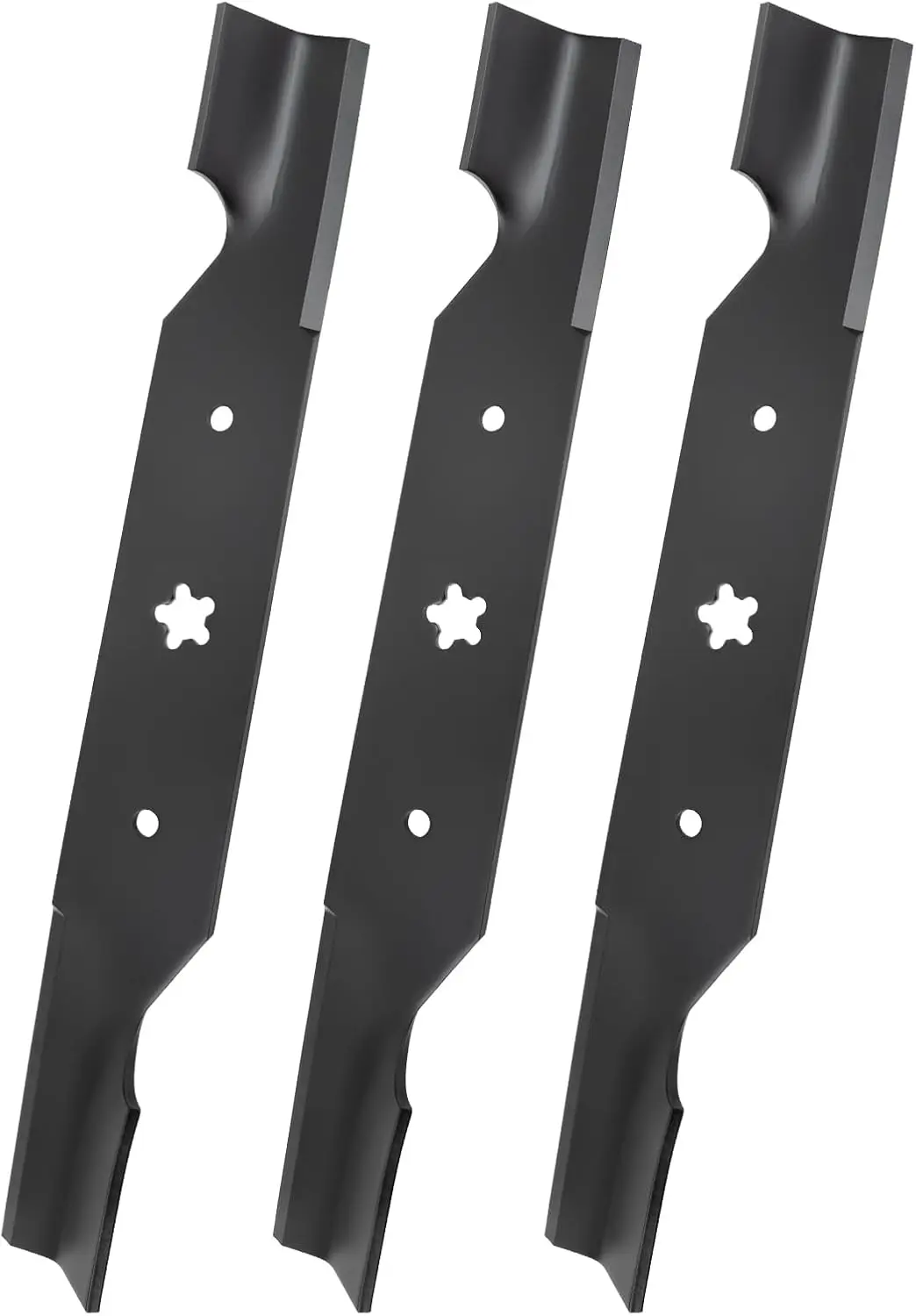 

3 упаковки 187256 средних подъемных лезвий для палубы 54 дюйма, 187254 лезвия для газонокосилок, совместимые с Hus-qvarna GTH26K54T MZ5424S RZ5424 AYP