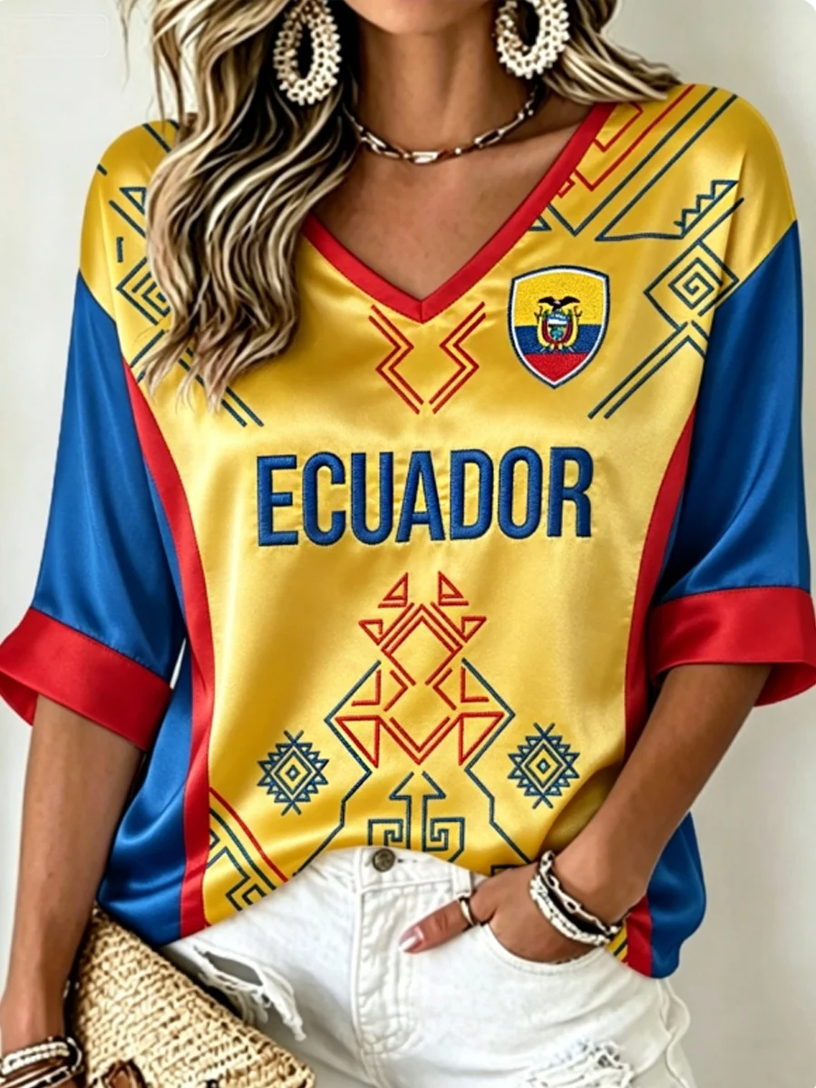 2026 New Ecuador  Trendy Design Football Shirt Fans Surrounding Quick Drying Breathable Leisure Sports Women's Family Kids Tees